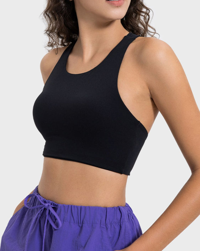 Millennia Cutout Round Neck Active Tank
