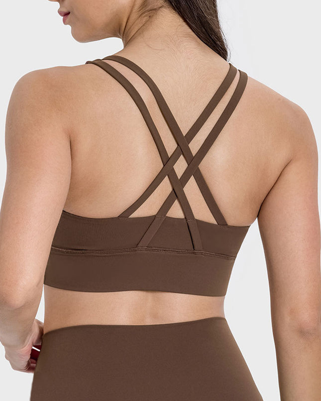 Millennia Crisscross Scoop Neck Active Tank