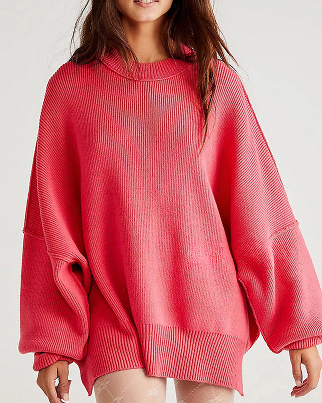 Round Neck Long Sleeve Sweater
