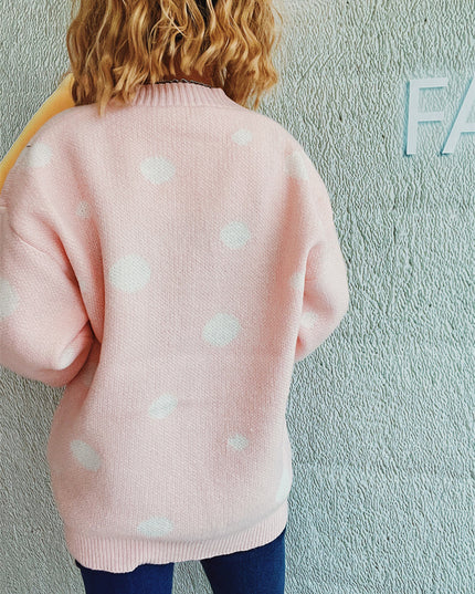 Polka Dot Button Up Cardigan