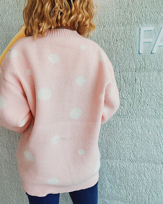 Polka Dot Button Up Cardigan