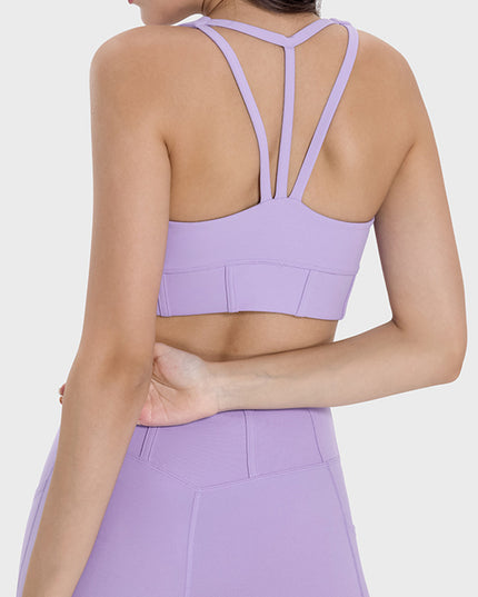 Millennia Square Neck Wide Strap Active Tank