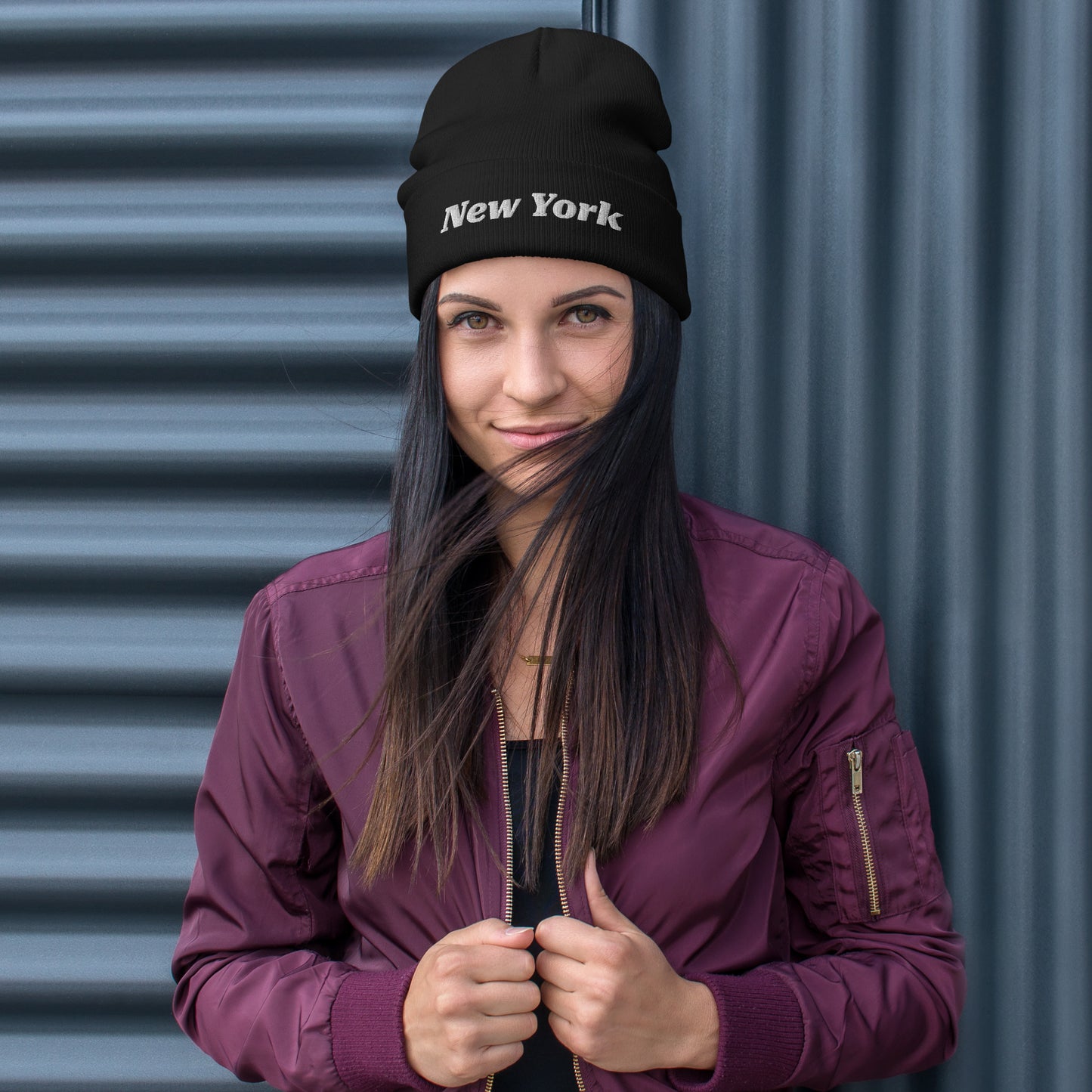 Embroidered Beanie for Women