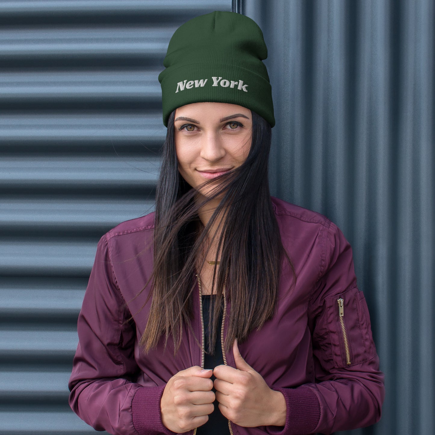 Embroidered Beanie for Women