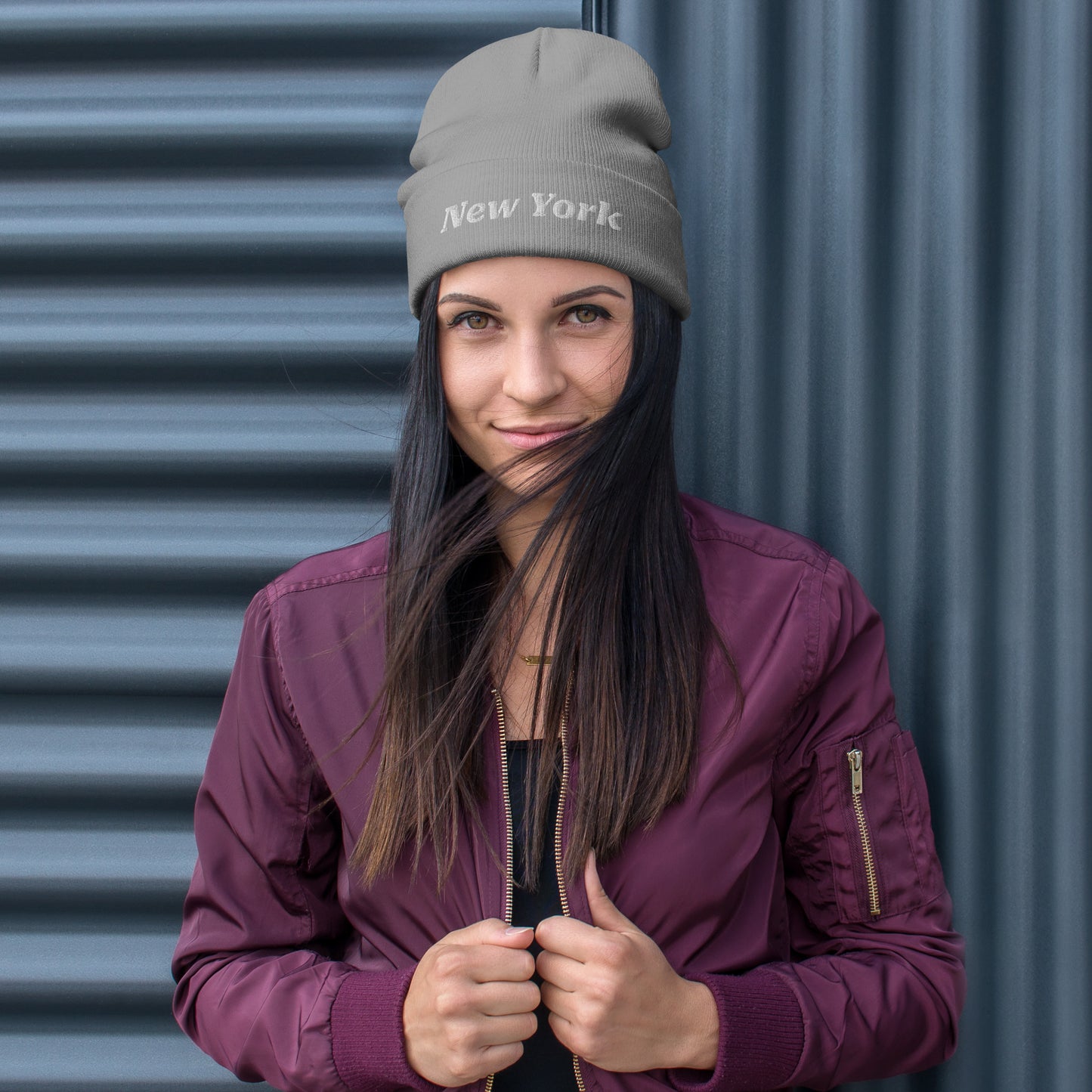 Embroidered Beanie for Women