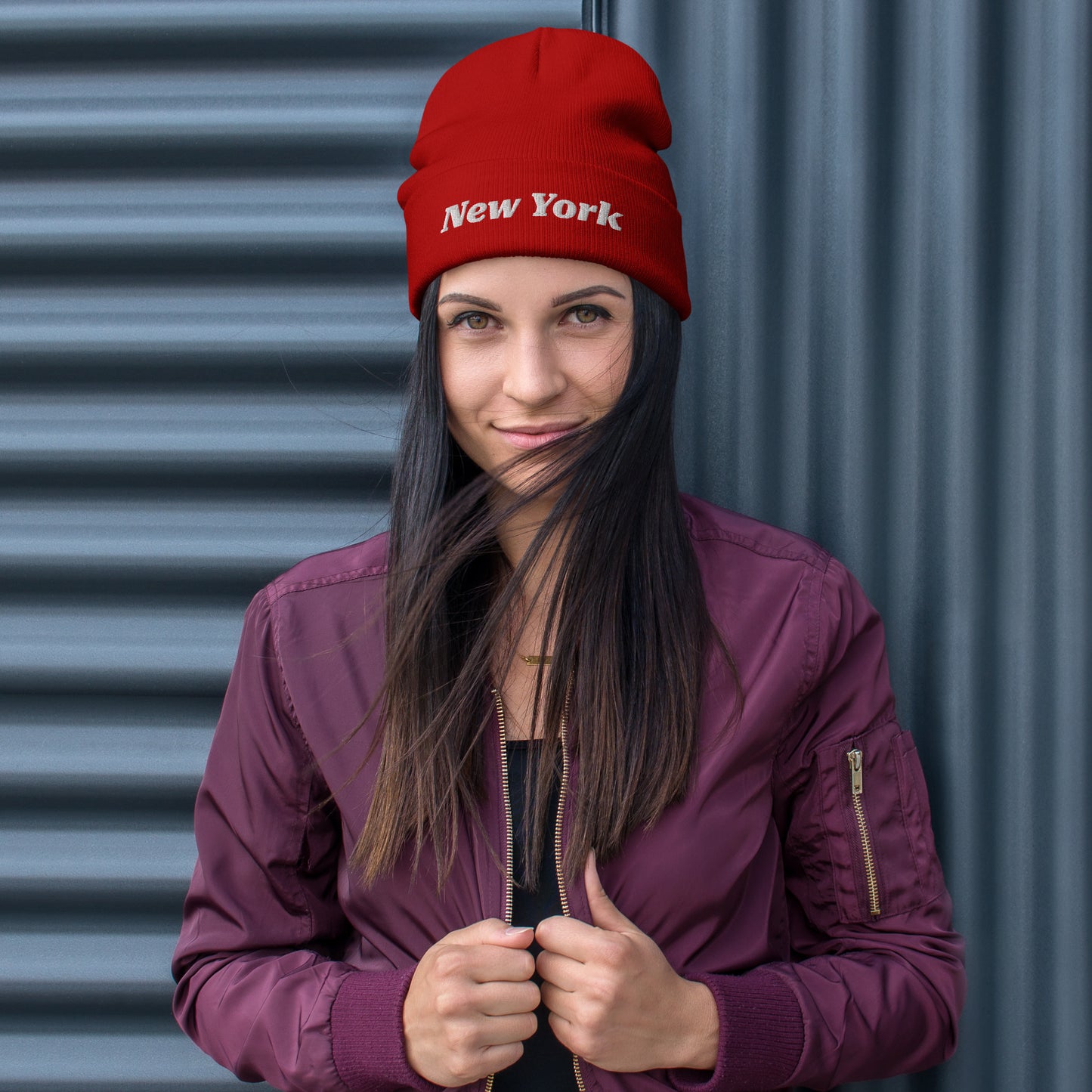 Embroidered Beanie for Women