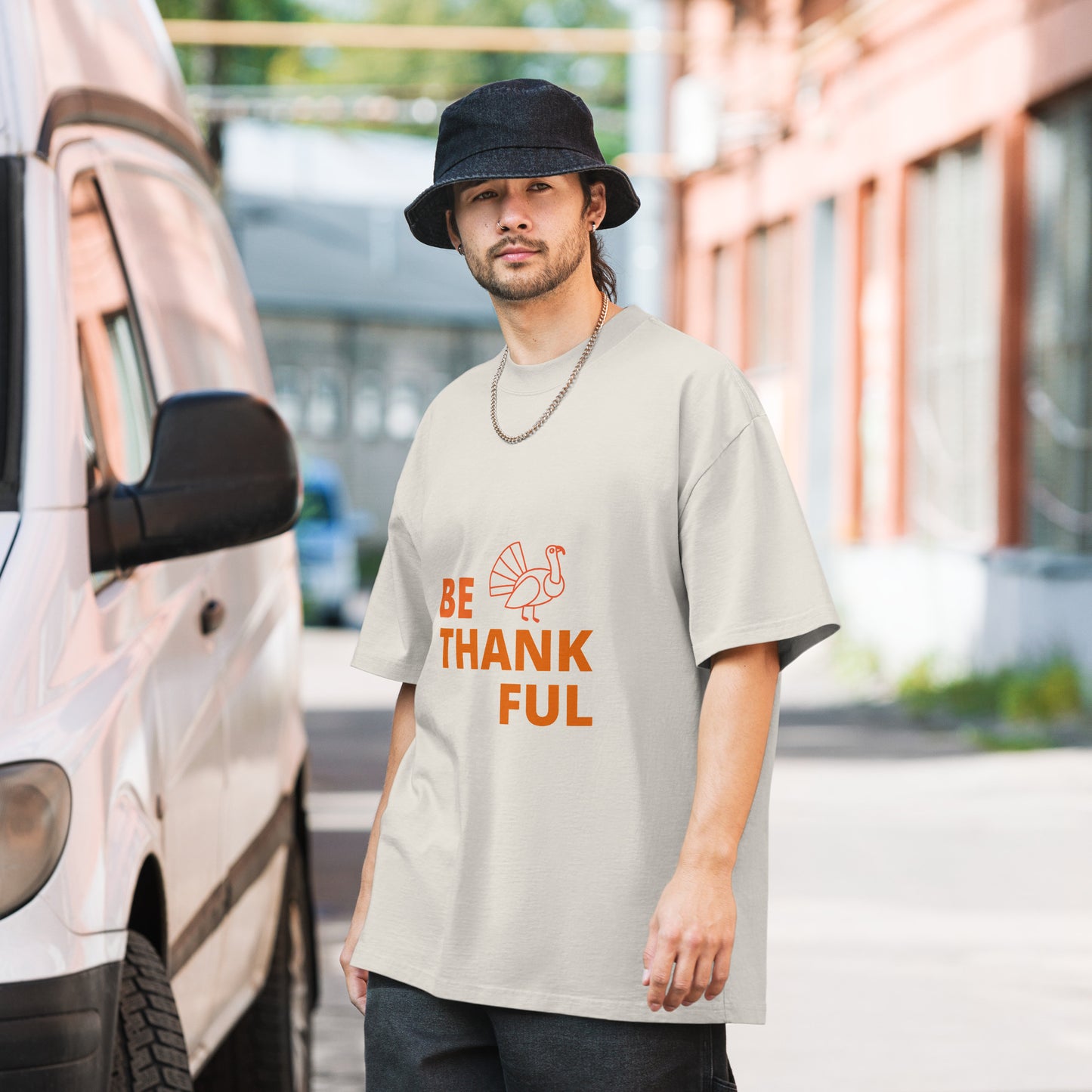Oversized Faded Thanksgiving T-shirt