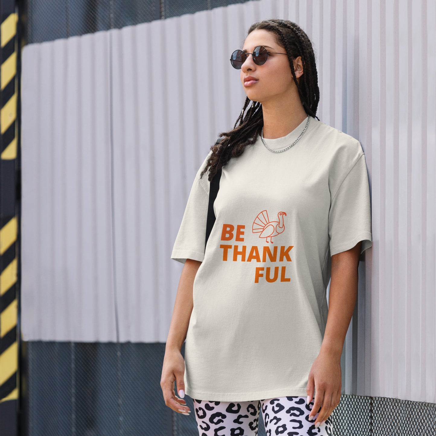 Oversized Faded Thanksgiving T-shirt